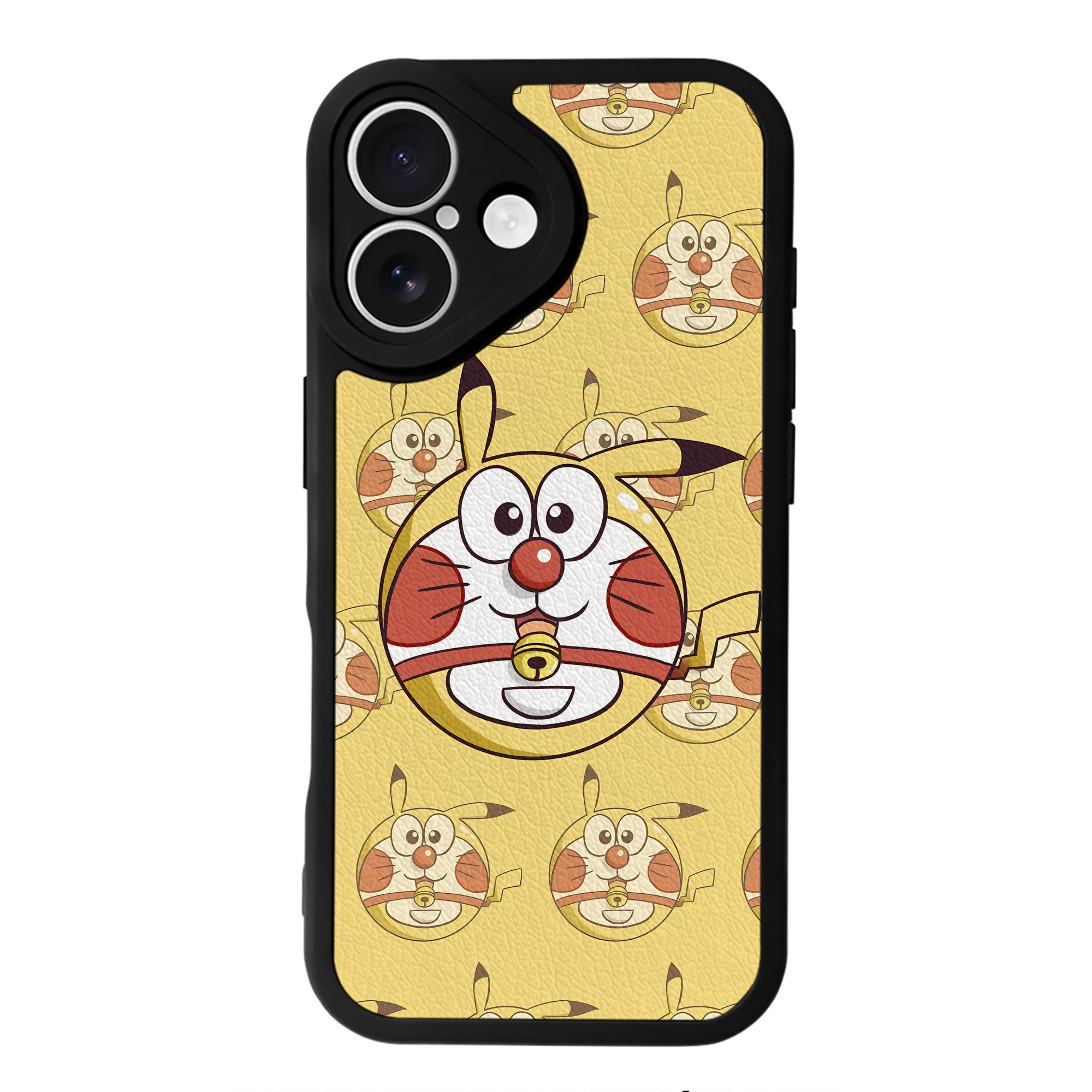 （画像用） ドラえもん Doraemon 【iPhone 16シリーズ対応】シリコンスマホケース（レザー調） 材質：シリコン